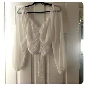 Forever 21 Large White Blouse